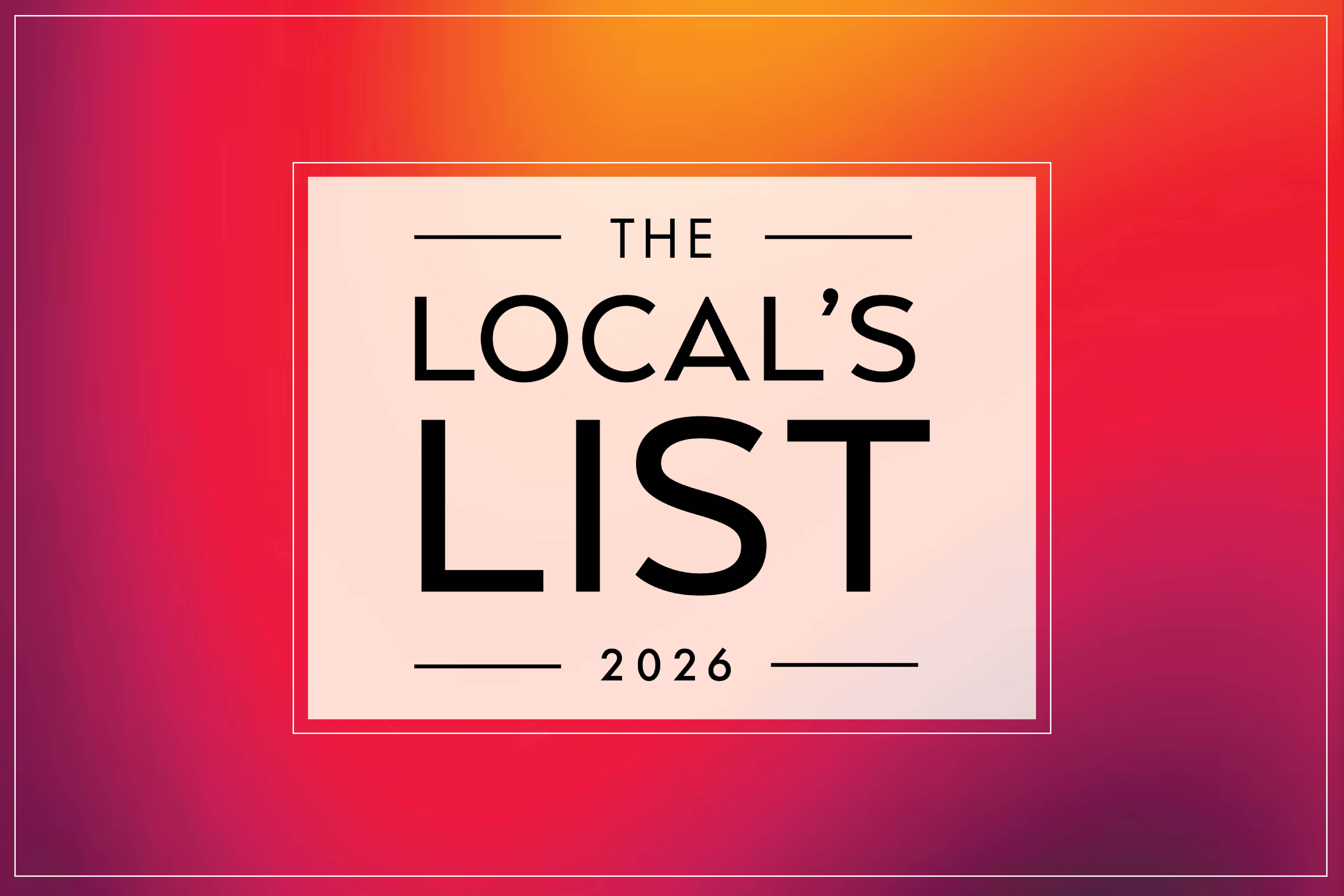 Local's List 2026